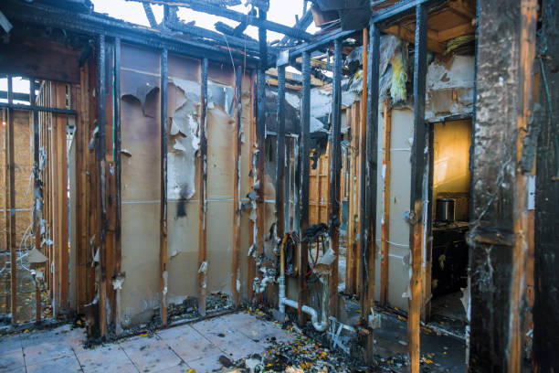 Professional Fire Damage Removal technician working in Washington Heights, NY